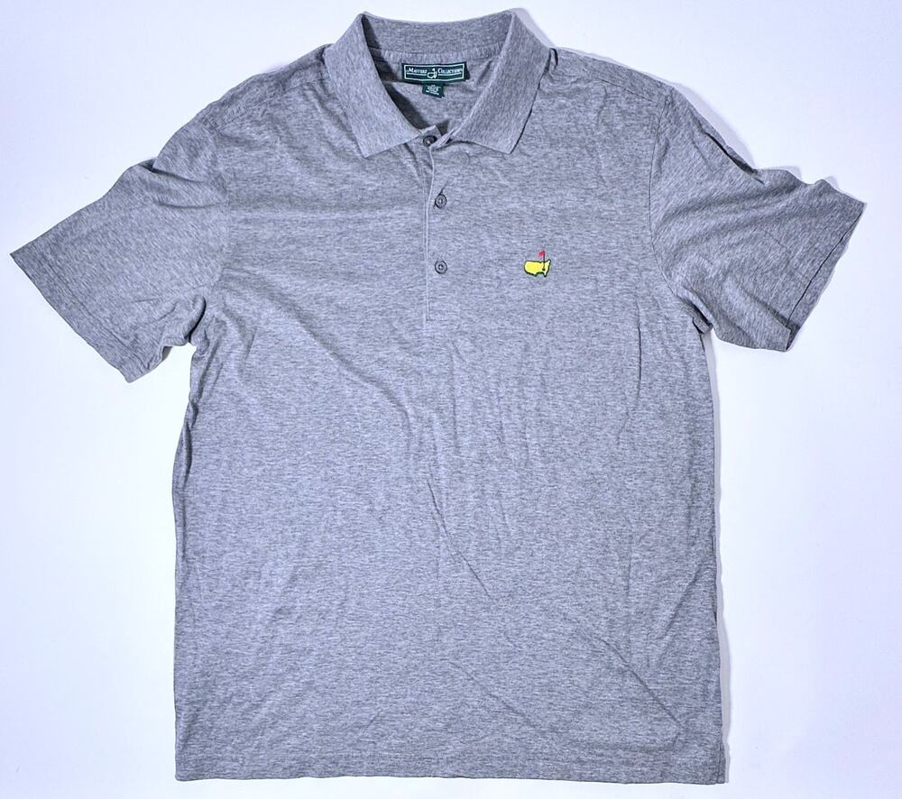 Masters Collection Augusta National Golf Polo Mens M Gray Pima Cotton Shirt